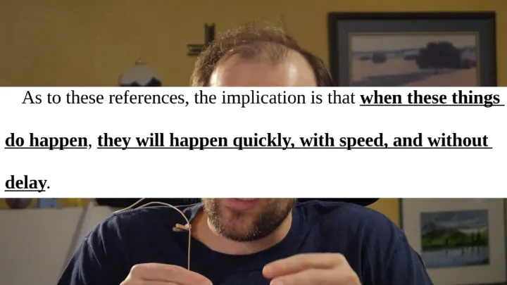 Lesson 5b - The Idea of Imminence